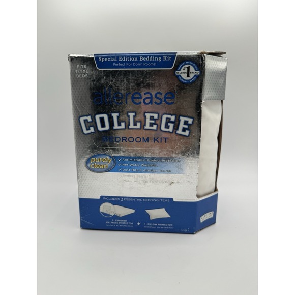 Allerease Other - BRAND NEW Allerease College Bedroom Kit (Dorm Rooms) Twin Twin XL 2-Piece Set